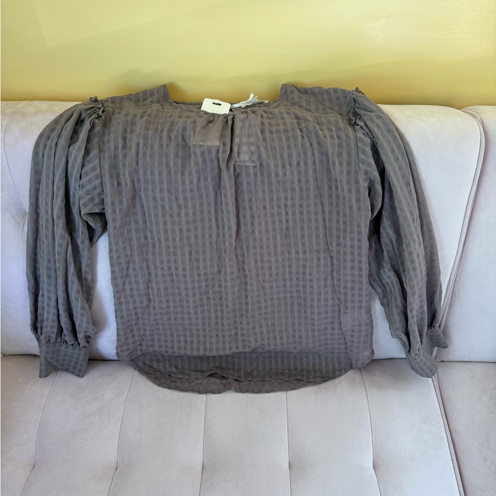 Elegant Gray Women's Top